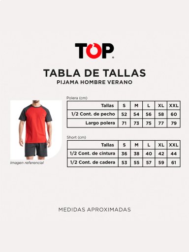 PIJAMA HOMBRE TOP ALGODÓN  - 4