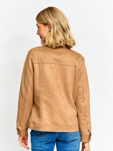 CHAQUETA MUJER AZIZ TIPO SUEDE CORTA - 2