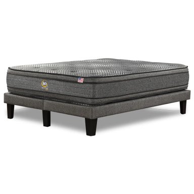 CAMA EUROPEA SERTA ADVANTAGE DUAL 2 PLAZAS + RESPALDO URBAN ARENA - 3