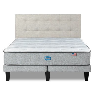 CAMA EUROPEA SIMMONS DREAMER 2 PLAZAS + RESPALDO URBAN ARENA - 1