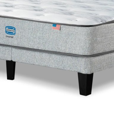 CAMA EUROPEA SIMMONS DREAMER 2 PLAZAS + RESPALDO URBAN GRIS - 5