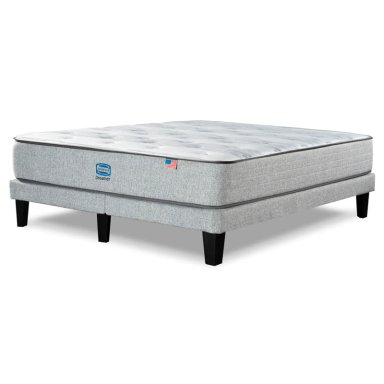 CAMA EUROPEA SIMMONS DREAMER 2 PLAZAS + RESPALDO URBAN PLATA - 3