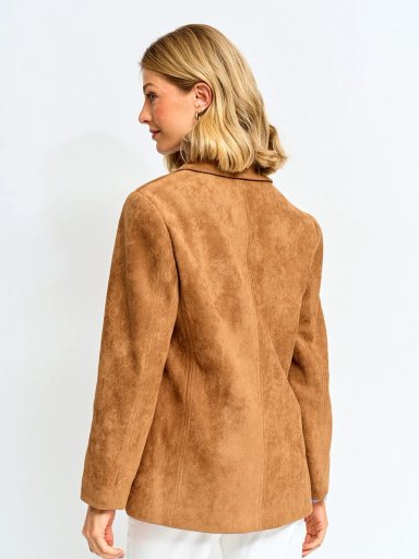 CHAQUETA MUJER CACHAREL TIPO SUEDE MANGA LARGA - 2