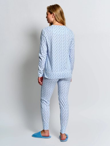 PIJAMA MUJER INDEX ALGODÓN MANGA LARGA - 2