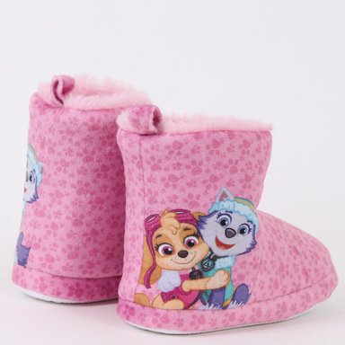 PANTUFLAS BOTINES NIÑA PAW PATROL ROSADO - 3