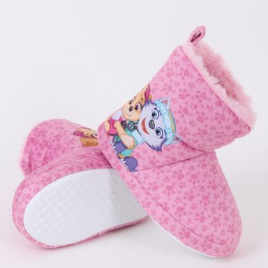 PANTUFLAS BOTINES NIÑA PAW PATROL ROSADO - 4