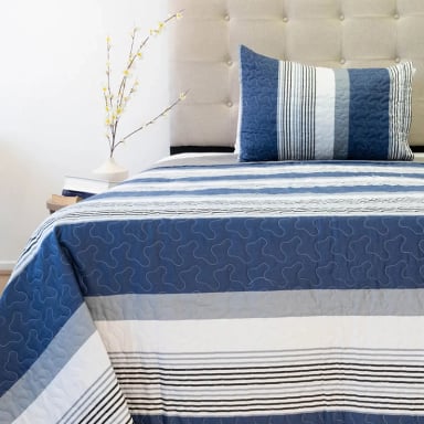 QUILT DORAL STITCHY ESTAMPADO 1.5 PLAZAS D3 - 1