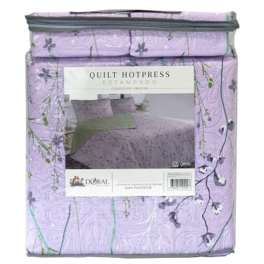 QUILT DORAL HOTPRESS ESTAMPADO ORIGINS 2 PLAZAS D14 - 4