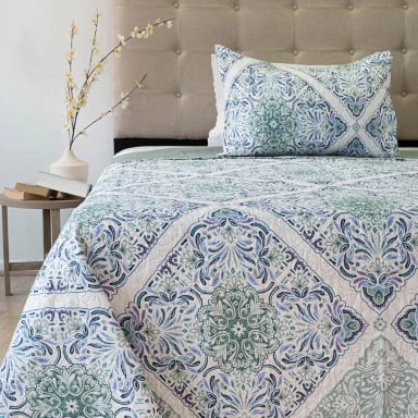 QUILT DORAL HOTPRESS ESTAMPADO ORIGINS 1.5 PLAZAS D15 - 1