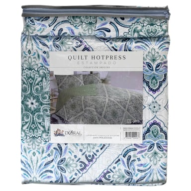 QUILT DORAL HOTPRESS ESTAMPADO ORIGINS KING D15 - 4