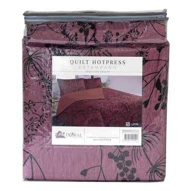 QUILT DORAL HOTPRESS ESTAMPADO ORIGINS 2 PLAZAS D17 - 4