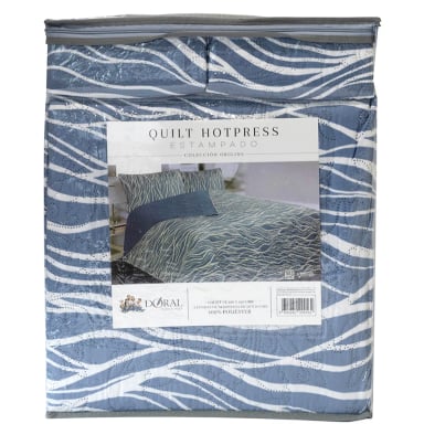 QUILT DORAL HOTPRESS ESTAMPADO ORIGINS 1.5 PLAZAS D1 - 4
