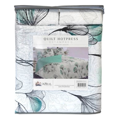 QUILT DORAL HOTPRESS ESTAMPADO ORIGINS 2 PLAZAS D11 - 4