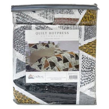 QUILT DORAL HOTPRESS ESTAMPADO ORIGINS 1.5 PLAZAS D7 - 4