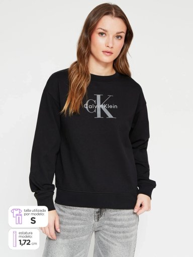 POLERÓN MUJER CALVIN KLEIN ALGODÓN  - 1
