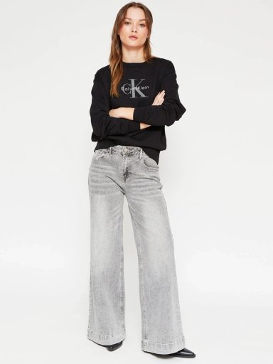 POLERÓN MUJER CALVIN KLEIN ALGODÓN  - 4