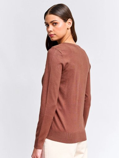 SWEATER MUJER CACHAREL MANGA LARGA TEXTURADO - 2
