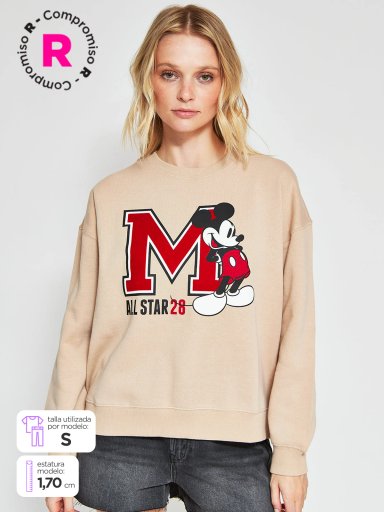 POLERÓN MUJER INDEX ALGODÓN MANGA LARGA MICKEY - 1