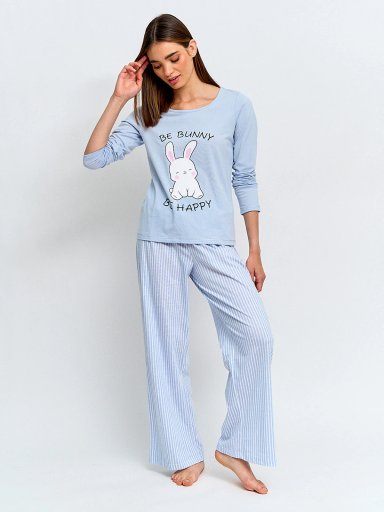 TOP PIJAMA MUJER INDEX MANGA LARGA - 4