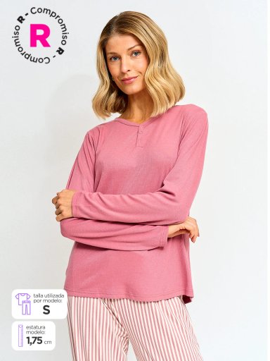 TOP PIJAMA MUJER MARQUIS MANGA LARGA - 1