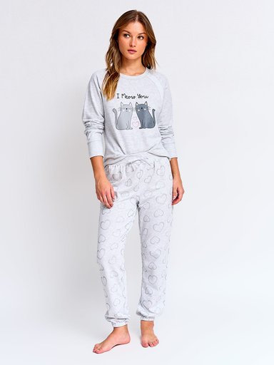 TOP PIJAMA MUJER INDEX MANGA LARGA - 4