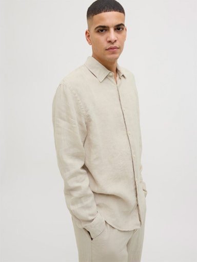 CAMISA HOMBRE JACK & JONES LINO MANGA LARGA - 2