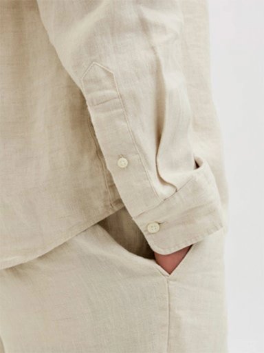 CAMISA HOMBRE JACK & JONES LINO MANGA LARGA - 3