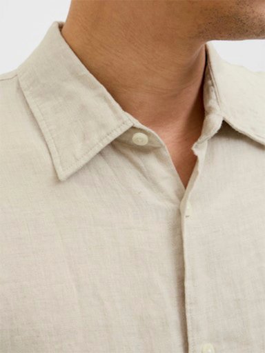 CAMISA HOMBRE JACK & JONES LINO MANGA LARGA - 4