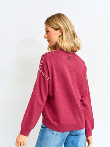 SWEATER MUJER TATIENNE ALGODÓN CUELLO REDONDO - 2
