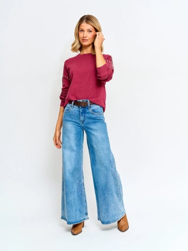 SWEATER MUJER TATIENNE ALGODÓN CUELLO REDONDO - 4