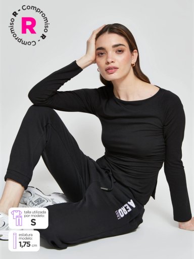 PANTALÓN MUJER AEROPOSTALE ALGODÓN  - 1