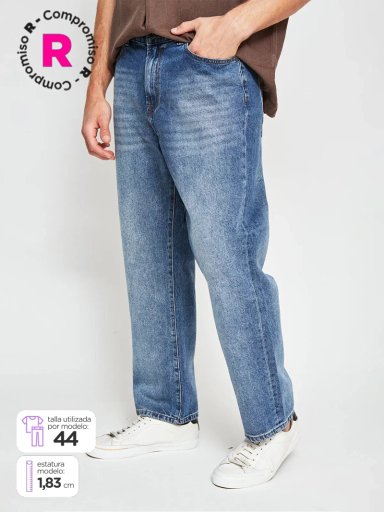 JEANS HOMBRE BARBADOS ALGODÓN SUELTO - 1