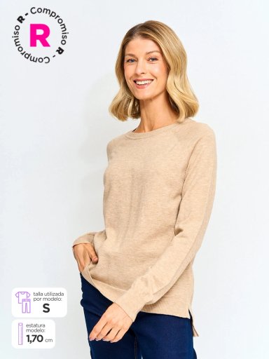 SWEATER MUJER REGATTA MANGA LARGA BÁSICO - 1