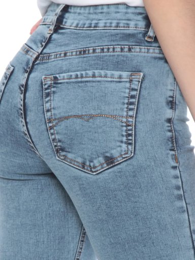 JEANS MUJER WADOS FLARE ALGODÓN TIRO ALTO PUSH UP - 6
