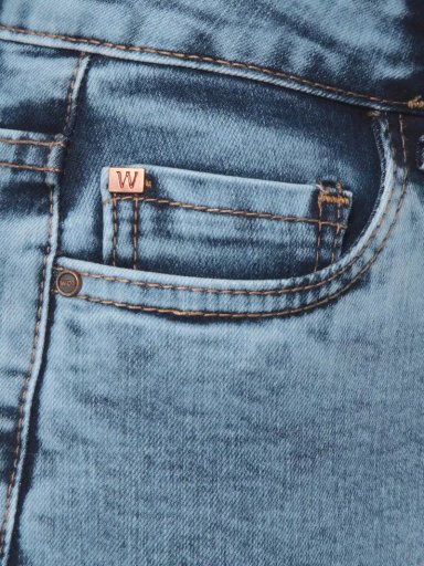 JEANS MUJER WADOS FLARE ALGODÓN TIRO ALTO PUSH UP - 7