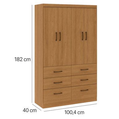 CLOSET EXIT DAKAR 4P 6C ROBLE - 3