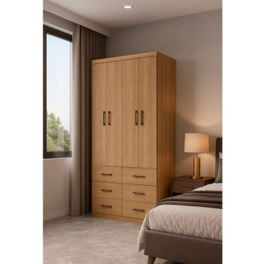 CLOSET EXIT DAKAR 4P 6C ROBLE - 5