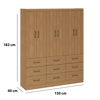 CLOSET EXIT DAKAR 6P 9C ROBLE - 3