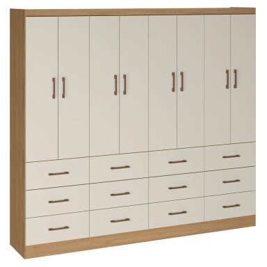 CLOSET EXIT DAKAR 8P 12C CHAMPAGNE ROBLE - 1