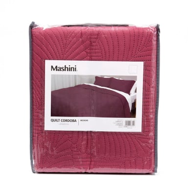 QUILT MASHINI CORDOBA LISO KING BURDEO - 5