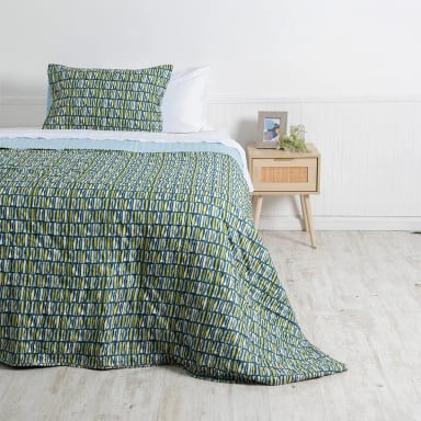 QUILT MASHINI TOLEDO MF ESTAMPADO 1.5 PLAZAS FOREST  - 1