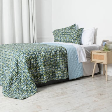 QUILT MASHINI TOLEDO MF ESTAMPADO 1.5 PLAZAS FOREST  - 2