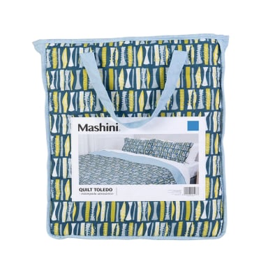 QUILT MASHINI TOLEDO MF ESTAMPADO 1.5 PLAZAS FOREST  - 5