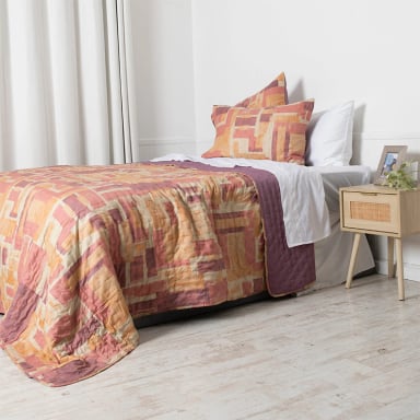 QUILT MASHINI TOLEDO MF ESTAMPADO 1.5 PLAZAS CUBE - 2