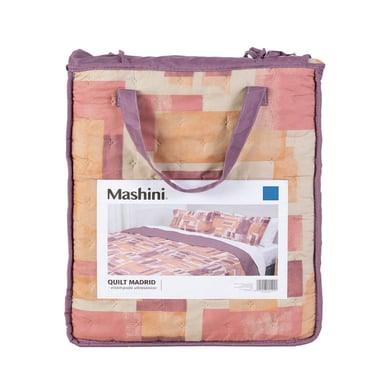QUILT MASHINI TOLEDO MF ESTAMPADO 1.5 PLAZAS CUBE - 5