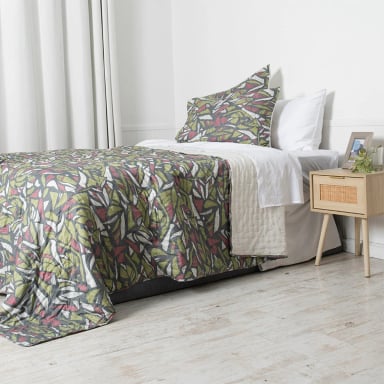 QUILT MASHINI TOLEDO MF ESTAMPADO 1.5 PLAZAS STONE  - 2