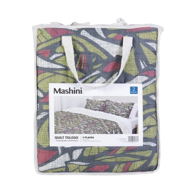 QUILT MASHINI TOLEDO MF ESTAMPADO 2 PLAZAS STONE - 5