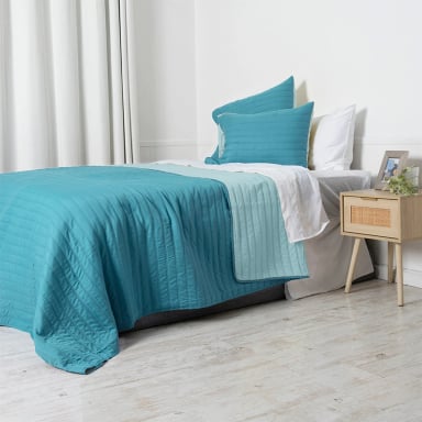 QUILT MASHINI TOLEDO MF 2 PLAZAS CALIPSO/CELESTE - 2