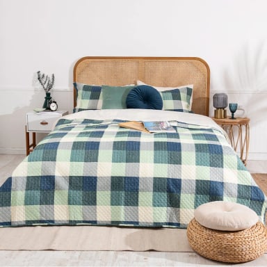 QUILT MASHINI CORDOBA ESTAMPADO KING ROMANA - 1