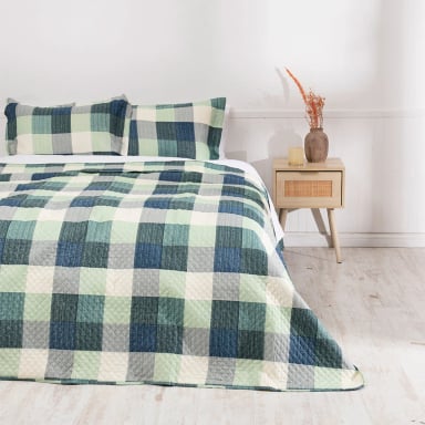 QUILT MASHINI CORDOBA ESTAMPADO KING ROMANA - 2